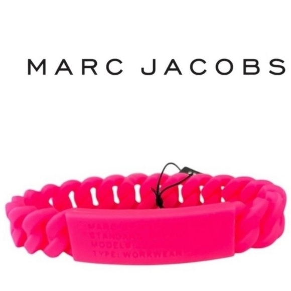 Marc By Marc Jacobs Accessories - Marc By Marc Jacobs Hot Pink Braided Bracelet